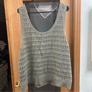Old Navy Olive Knit Tank Top